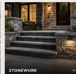 Masonry stone steps
